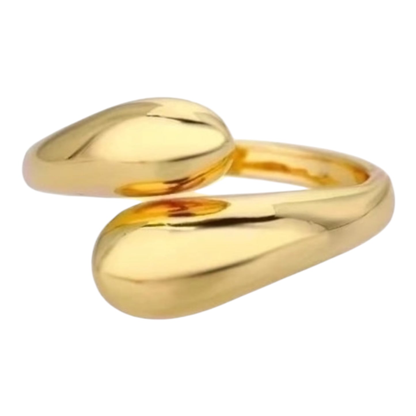Gold hug me adjustable ring