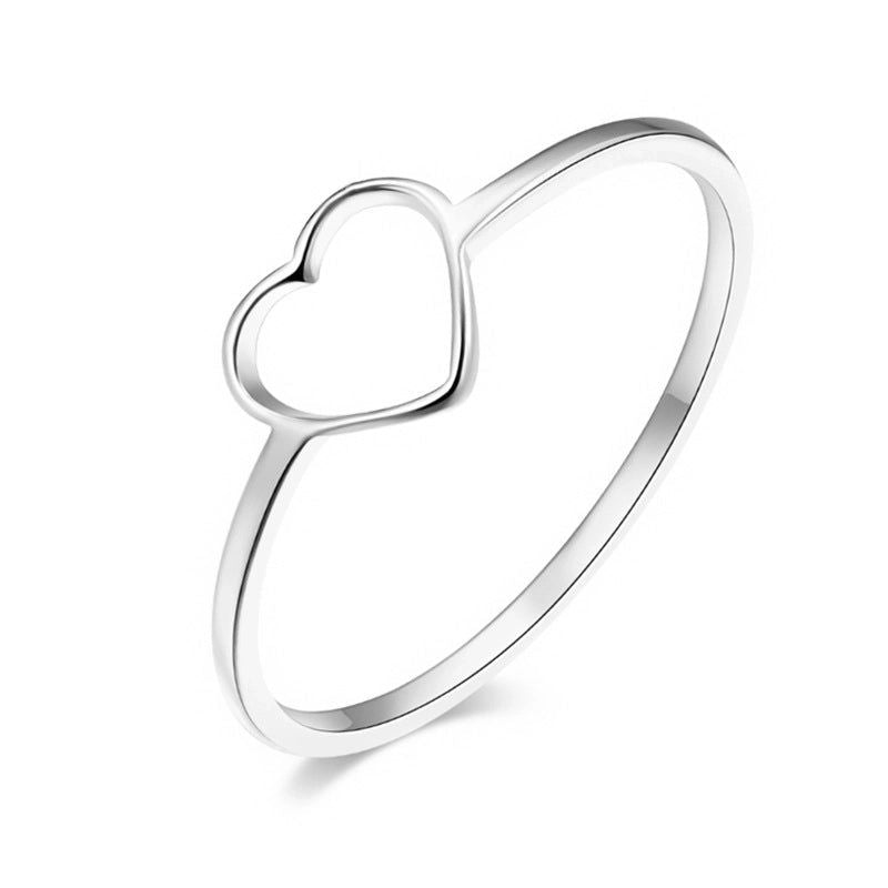 The silver heart ring
