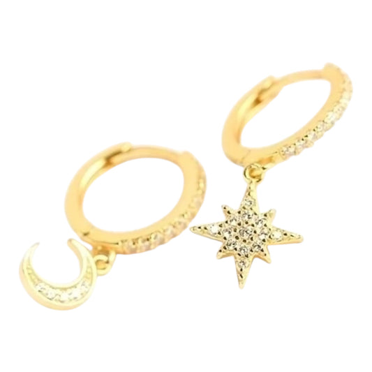 Gold moon and star Huggies