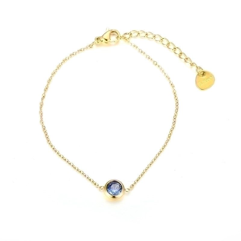 Gold Blue stone bracelet