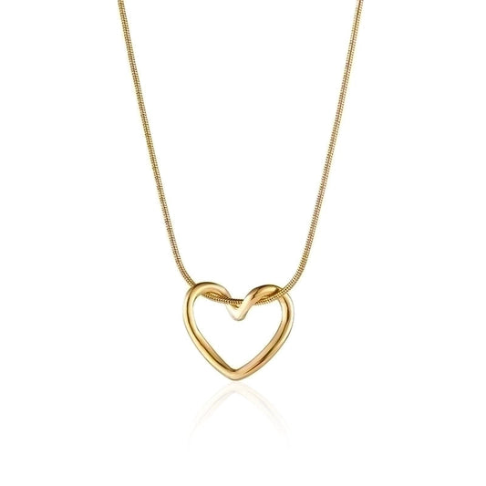 Gold heart necklace