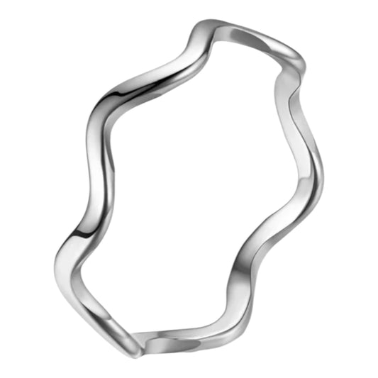 The silver wave ring