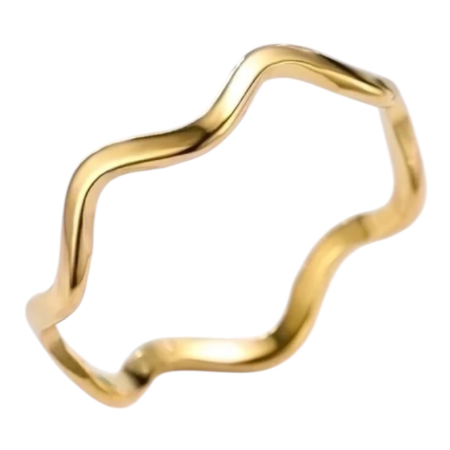 The gold wave ring