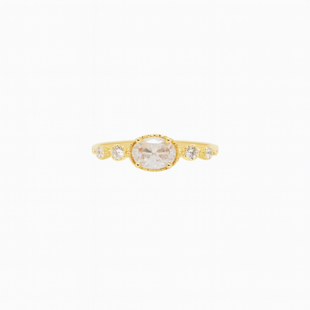 The clear stone ring