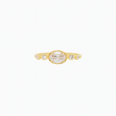 The clear stone ring