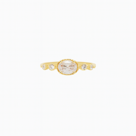 The clear stone ring